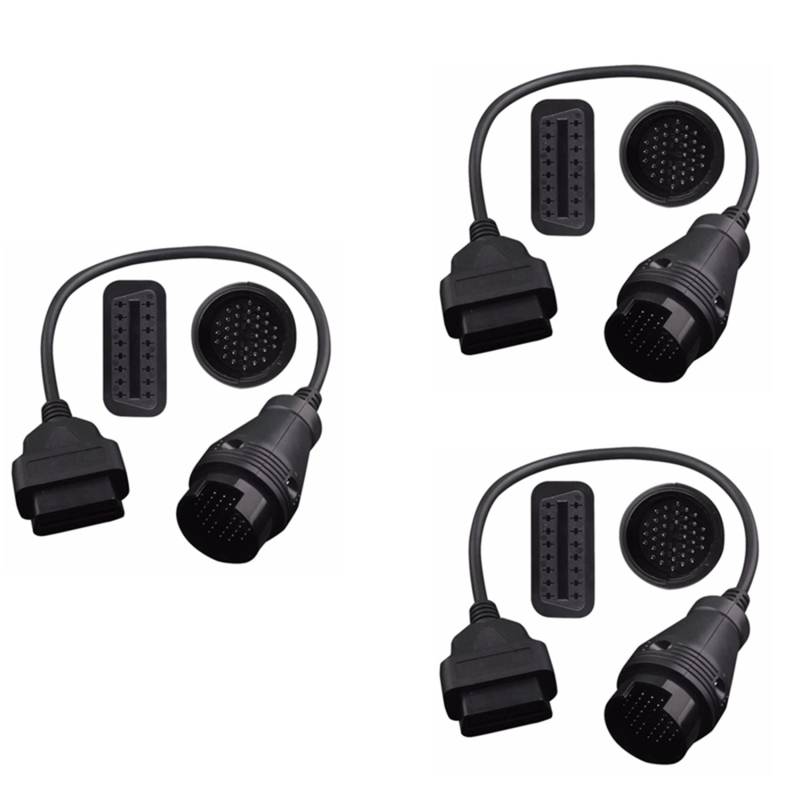 Uooduby 3X für MB 38 Pin Auf 16 Pin OBD2 OBD II Diagnose Adapter für 38 Pin OBD 38Pin Stecker von Uooduby