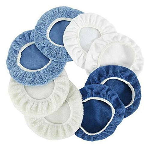 Uooduby 8PCS 9-10 Polierwachse Bonnet Set Polierpad Abdeckung Polierwerkzeug von Uooduby