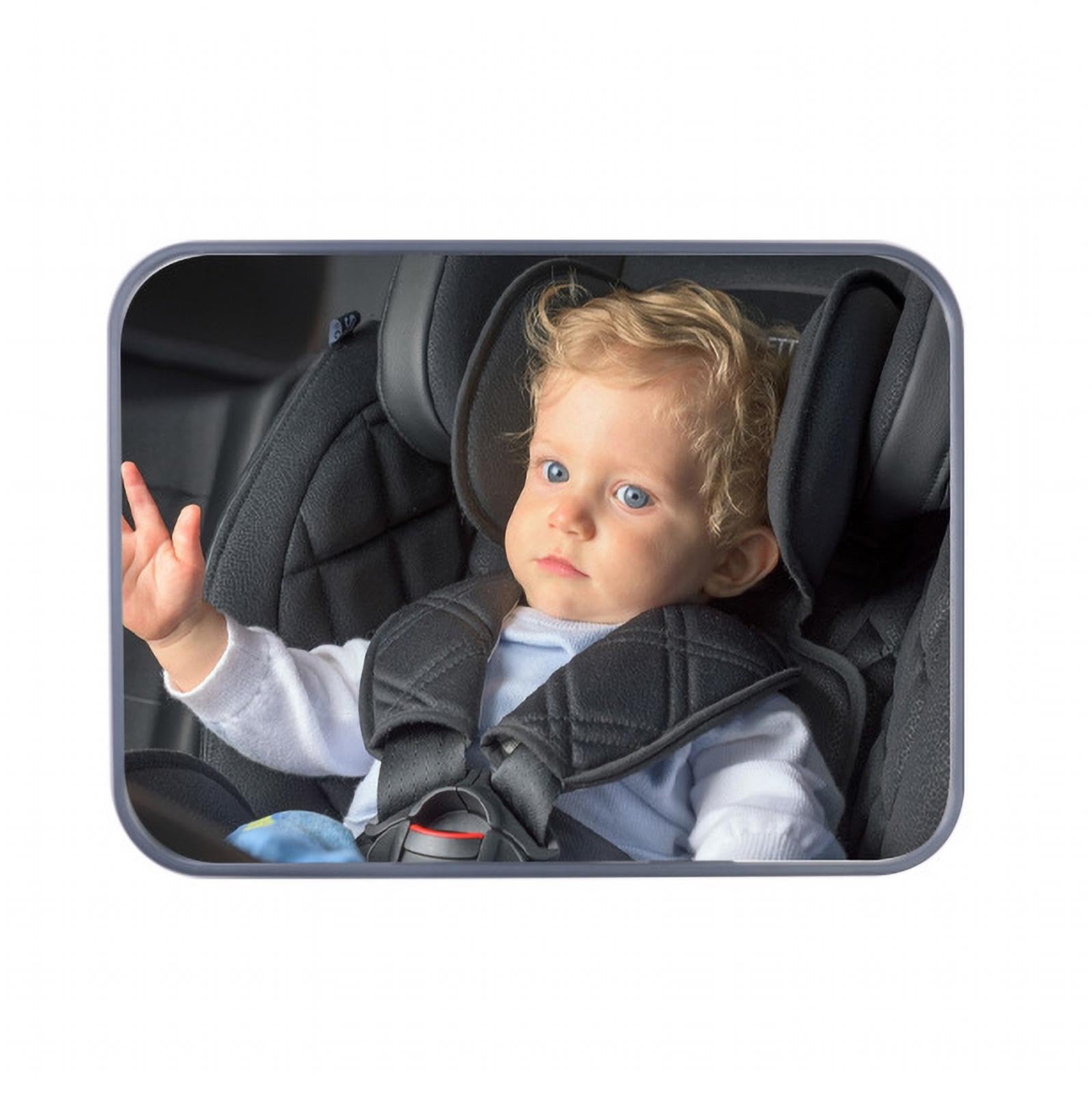 Autospiegel für Baby,Babyspiegel für Auto - Bruchsicherer Auto-Babyspiegel, Baby-Rückspiegel fürs Auto - Clear Wide Vision Safety Car Seat Car Interior Rearview Baby von Uoqpty