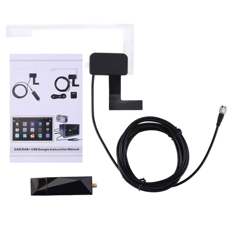 Auto USB Android DAB+ Autoradio Adapter Digital Tuner Audio Empfänger Antenne für Universelles Android Autoradio von Uposao