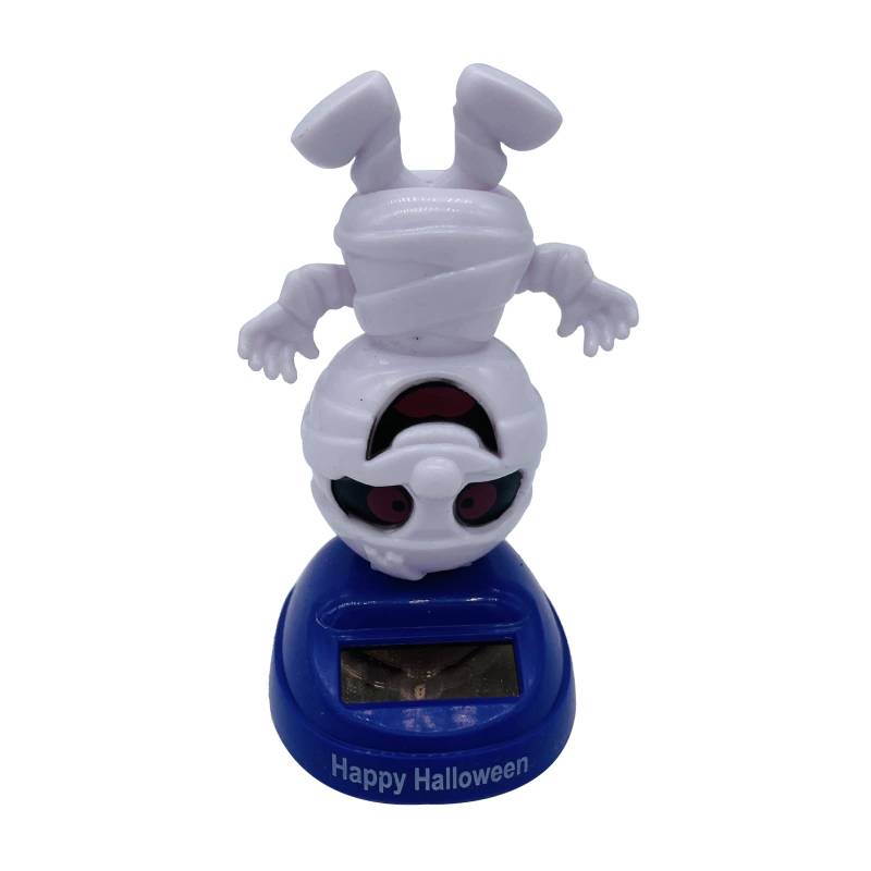 Solar Tanzen Spielzeug Figur, Solarbetrieben Tanzende Solarfigur Auto Armaturenbrett Ornamente Puppe Dekofigur Für Halloween Auto Armaturenbrett Dekoration Kinderspielzeug Geschenke Kürbis Skelett von Uposao