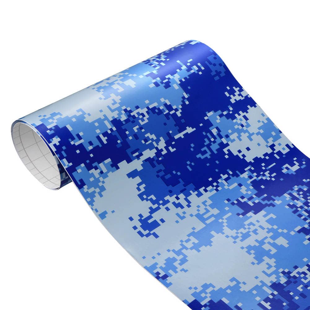 Uposao Camouflage Auto Folie,30cmx100cm Auto Vinylfolie Selbstklebende Tarnung Fahrzeug Lackschutzfolie Wasserdichter Auto Schutz Folie Autoaufkleber für Auto SUV LKW Bike Motorrad Boot Laptop von Uposao