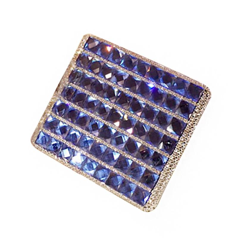 Uposao Damen Glitzer Zigarettenetui,Bling Strass Klein Zigarettenschachtel Box 20 Zigaretten Edelstahl Auto Strass Tragbare Zigarettenbox Zigarettenhülle Zigarettenkasten für Drehzigaretten,Blau von Uposao