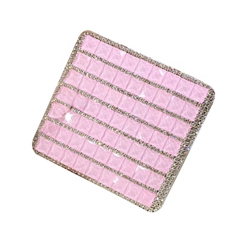 Uposao Damen Glitzer Zigarettenetui,Bling Strass Klein Zigarettenschachtel Box 20 Zigaretten Edelstahl Auto Strass Tragbare Zigarettenbox Zigarettenhülle Zigarettenkasten für Drehzigaretten,Rosa von Uposao