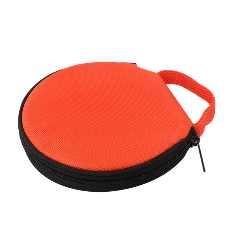 Uposao Tragbarer CD Player Tasche, 20 KapazitäT CD/DVD Aufbewahrungshülle Oxford Auto CD Schutz Hülle Etui Tasche DVD-Organizer CD Mappe CD Organizer CD Tasche für Autofahrten,Orange von Uposao