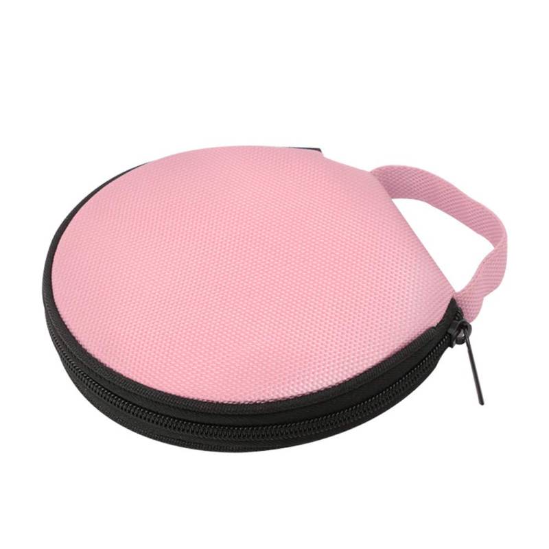 Uposao Tragbarer CD Player Tasche, 20 KapazitäT CD/DVD Aufbewahrungshülle Oxford Auto CD Schutz Hülle Etui Tasche DVD-Organizer CD Mappe CD Organizer CD Tasche für Autofahrten,Rosa von Uposao