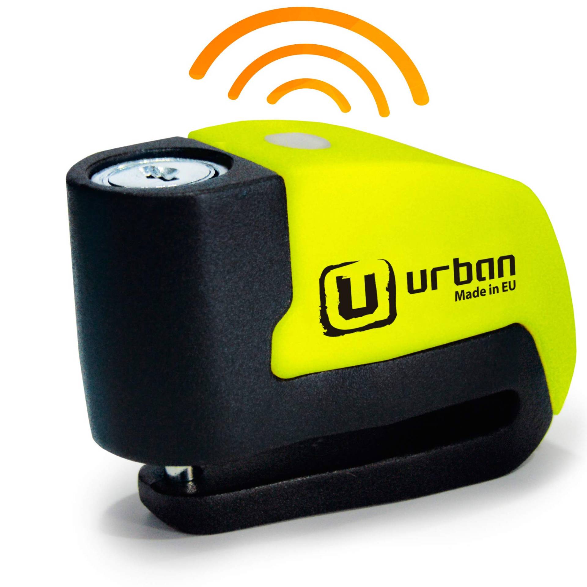 URBAN UR6 Bremsscheibenschloss mit Alarm 120dB ON/OFF mit Warnfunktion, Optionale Aktivierung, Langlebige Batterie, Wasserdicht, Motorradschloss Alarmanlage Diebstahlsicherung Roller Universal ø6mm von urban