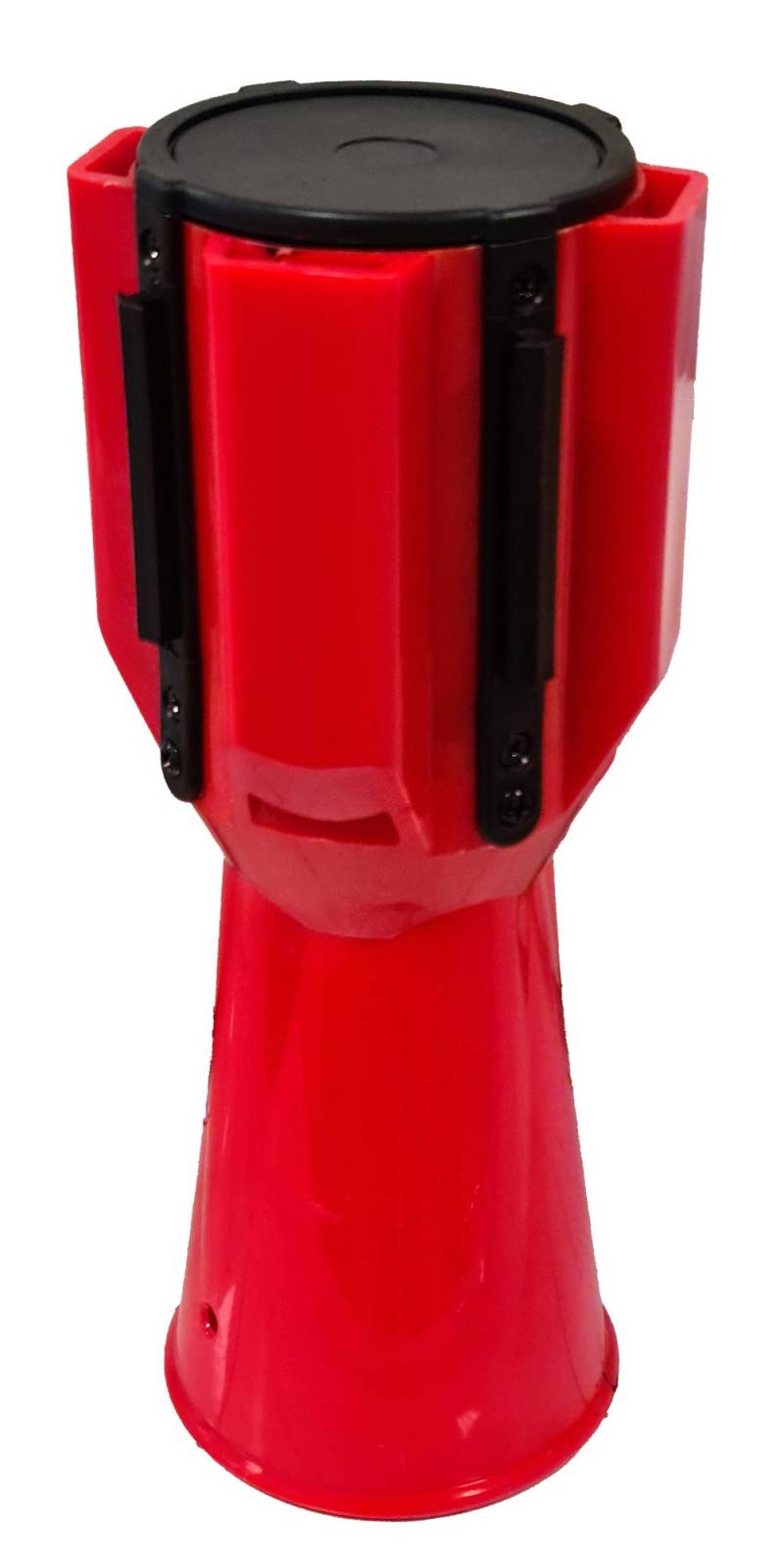 UvV-Conny Kegelaufsatz roter leer Adapter für Absperrband, Absperrgurt (Rot ohne Band) von UvV