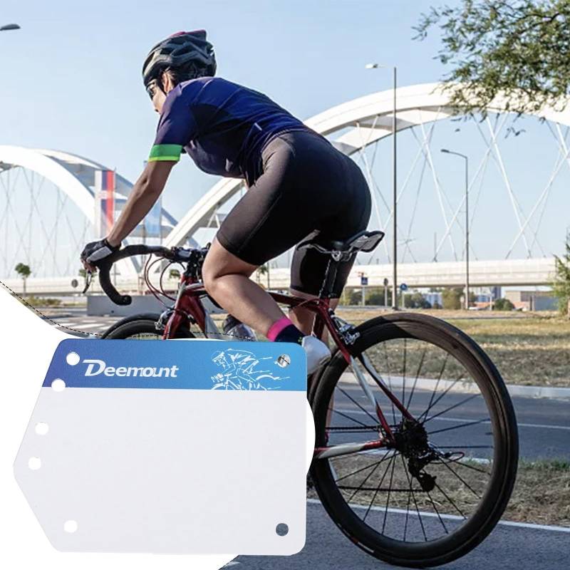 Fahrradhalter für Triathlon für Rennkennzeichen mit verstellbaren Gummibändern (A) von Uwithdanceme