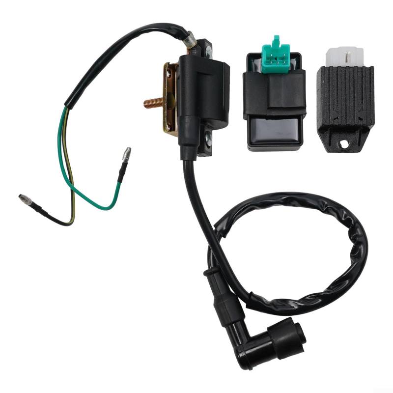 Für CDI Box Zündspule und Gleichrichter Regler Set für Motorräder, passend für 110cc bis 140cc Modelle von Uwithdanceme