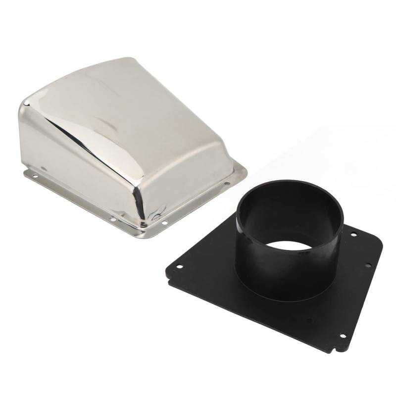 Uxsiya Marine Cowl Vent, rostfrei 147,4 x 123 x 72 mm Boots-Cowl-Ventilator, glänzender, wetterbeständiger Edelstahl 304 für Yachten, Schiffe Andere Transportmittel von Uxsiya