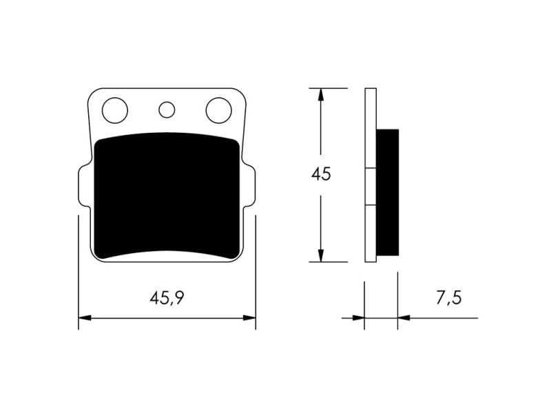 Belag Bremse Vorne von V PARTS