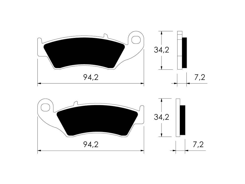 Belag Bremse Vorne von V PARTS