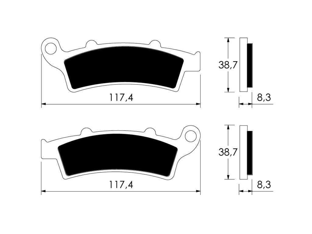 Belag Bremse Vorne von V PARTS