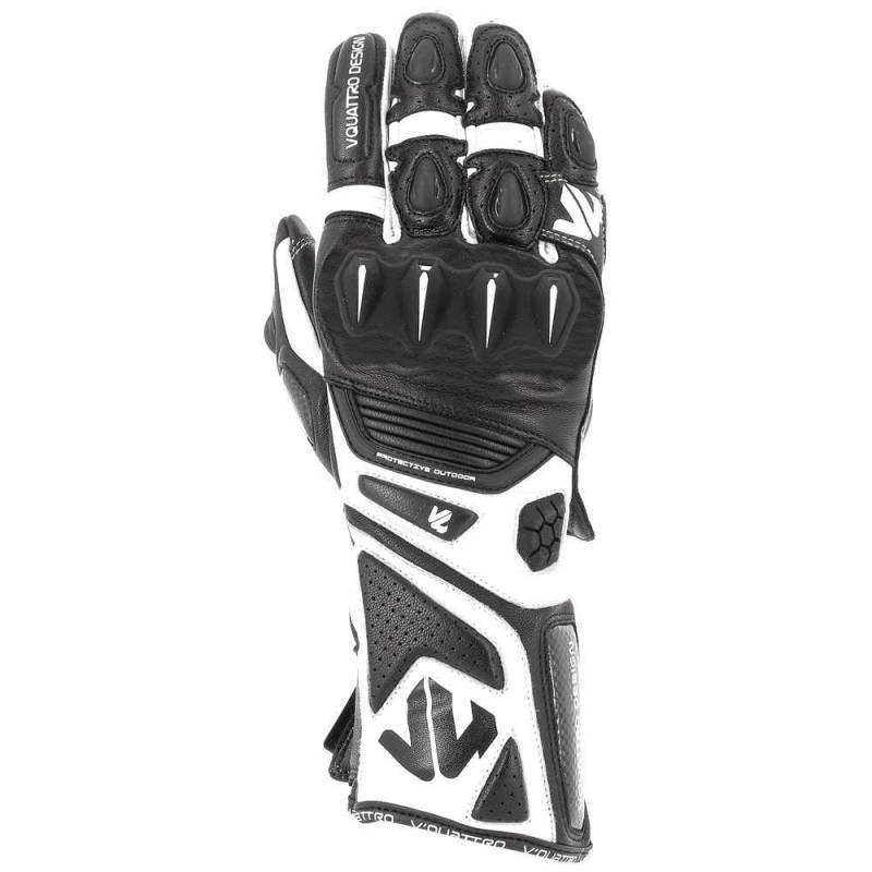 V Quattro Design Rr 18 Herren Handschuhe, Schwarz/Weiß, Größe 3XL von V Quattro Design