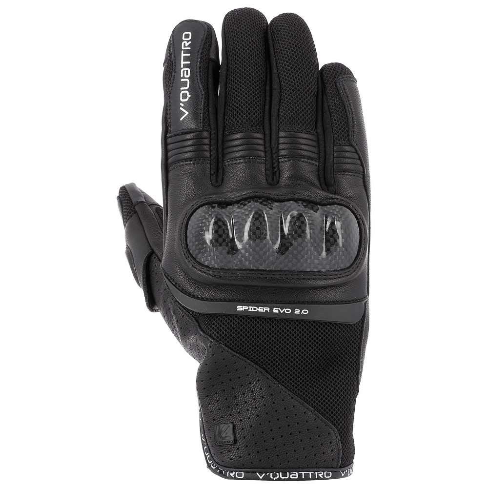 V Quattro Design Spider Evo 18 Herren-Handschuhe, Schwarz, Größe 2XL von V'QUATTRO DESIGN