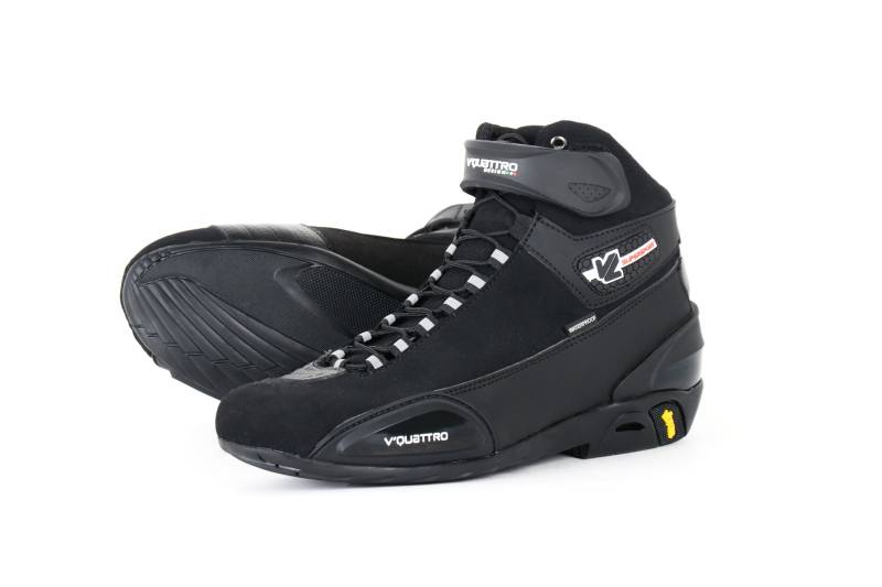 V Quattro Design - V4S-SSPWP-BK43 - Supersport WP Schuhe Herren - Schwarz - 43 EU von V Quattro Design