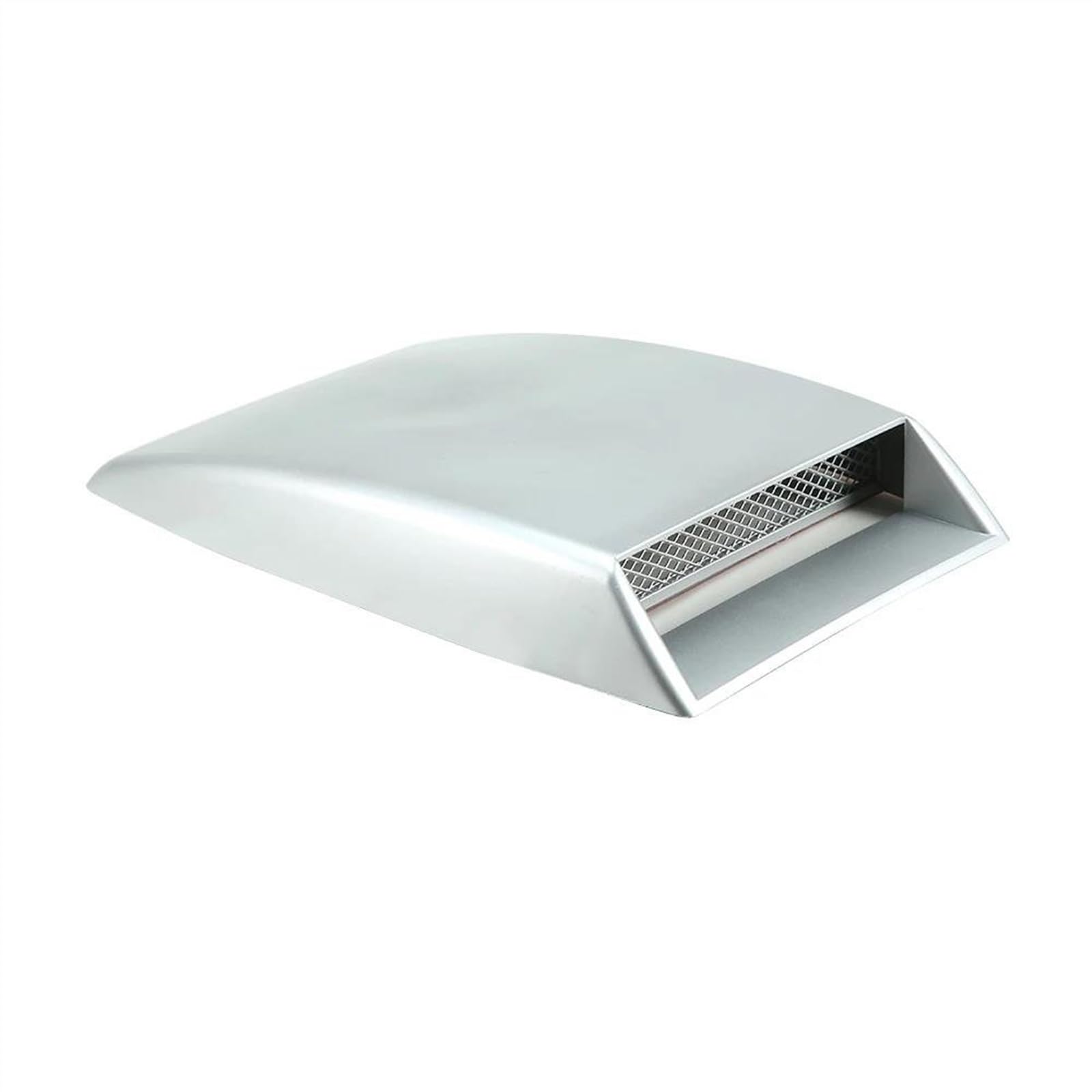 Auto Lufteinlässe 1 Stück Universal Bonnet Vent Auto Tuning Haube Auto Air Flow Intake Hood Scoop Vent Motorhaube Turbo Motorhaube Lufteinlass Abdeckung Dekorativ(Silver) von VAAKLM