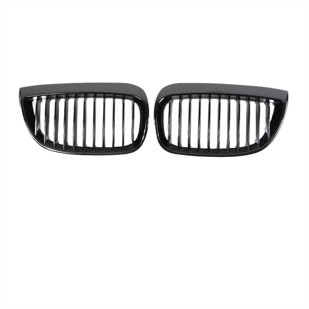 VAAKLM Auto Front Kühlergrill Kompatibel Mit 1er E81 E82 E87 E88 128I 130I 135I 2004 2005 2006 Frontoberer Stoßfänger Nierengrill Einlass Unterer Grill Kühler(Single Gloss Black) von VAAKLM