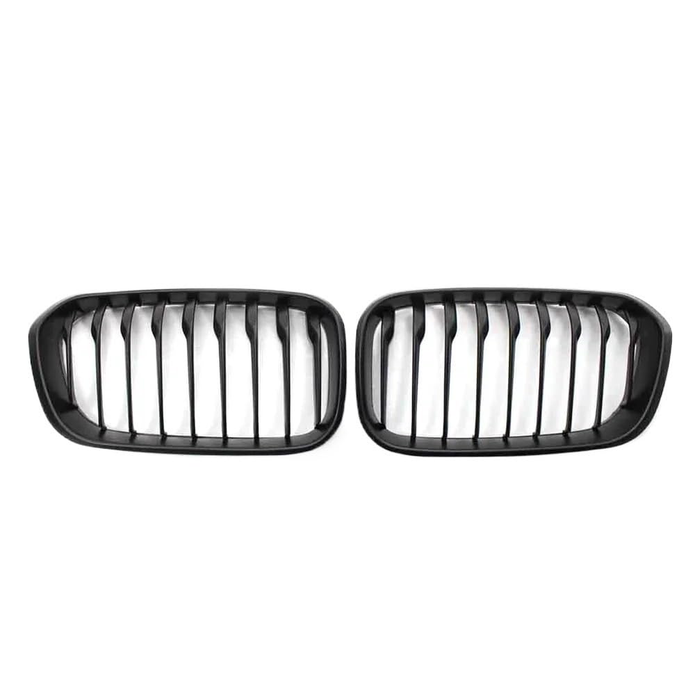 VAAKLM Auto Front Kühlergrill Kompatibel Mit 1er F20 F21 116i 118i 2015 2016 2017 2018 2019 Auto-Front-Nieren-Kühlergitter Frontstoßstangengitter Ersatz(Matte Black,Single) von VAAKLM