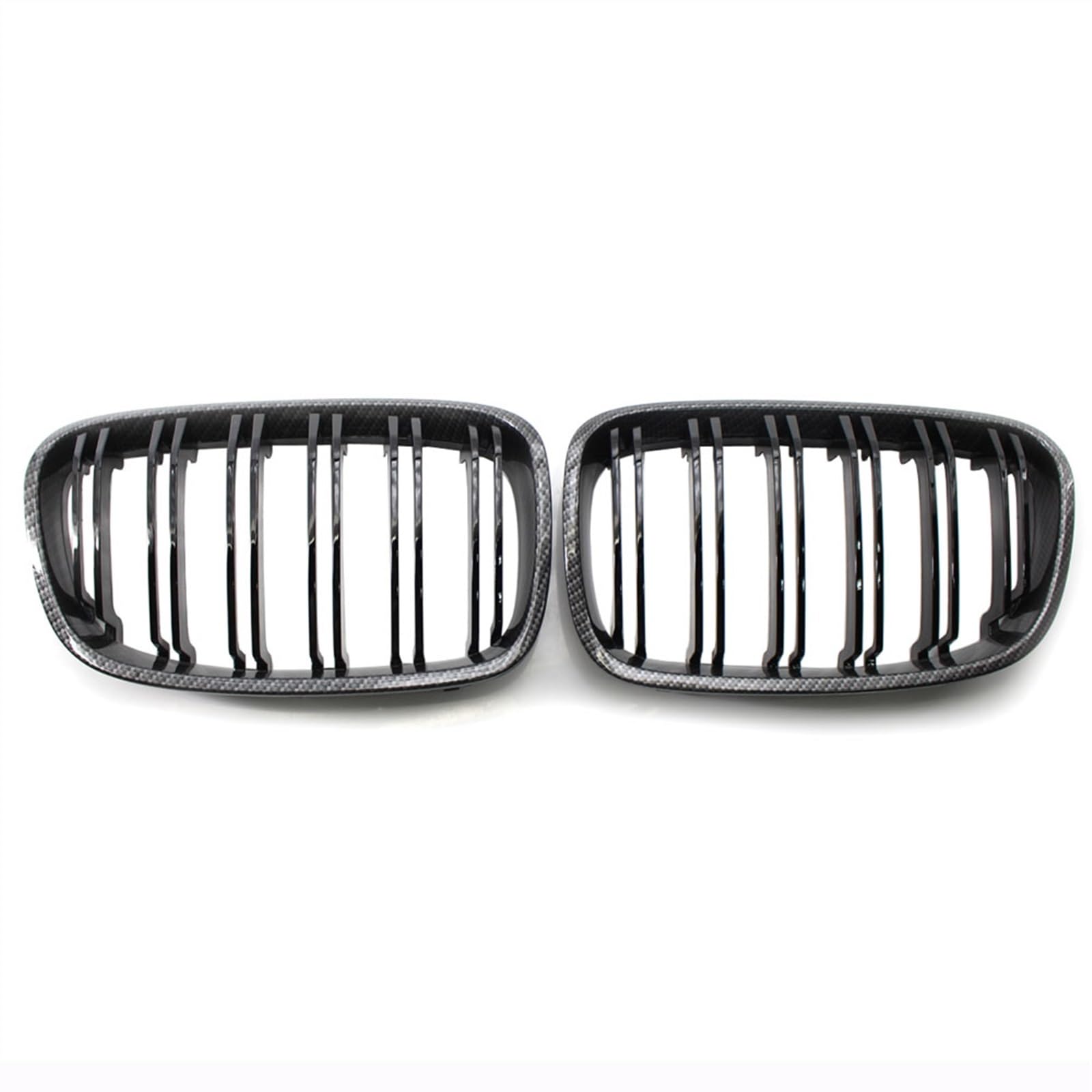 VAAKLM Auto Front Kühlergrill Kompatibel Mit 1er F20 F21 125i 118i 116I 125B 2010 2011 2012 2013 2014 Frontstoßstange Nierengrill Haubengrills Zubehör(Carbon Fiber) von VAAKLM