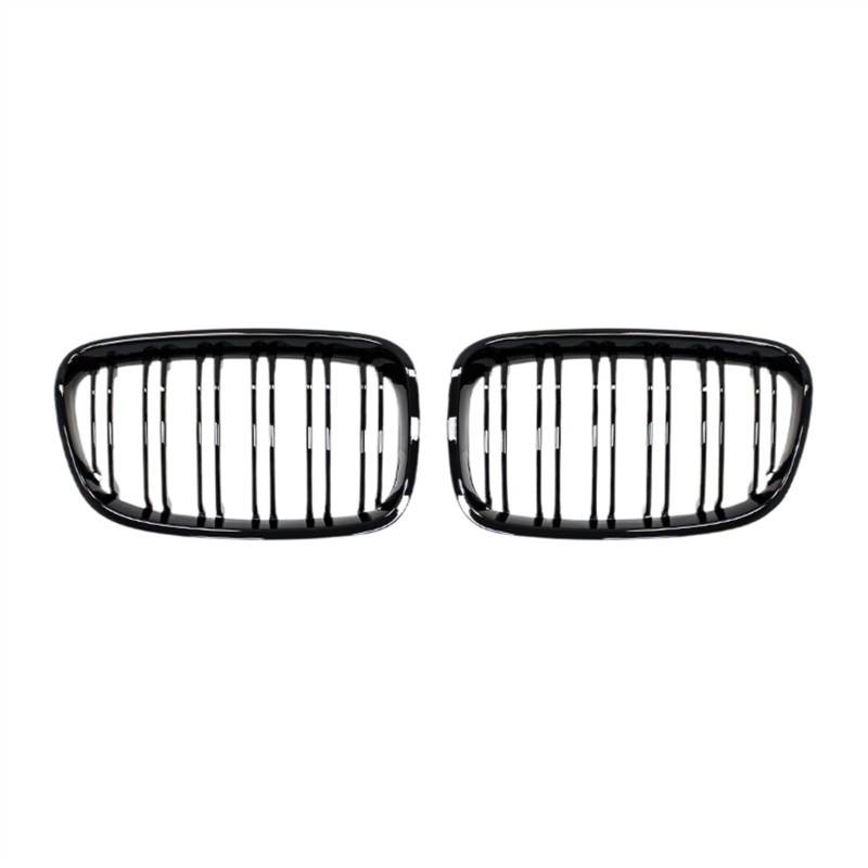 VAAKLM Auto Front Kühlergrill Kompatibel Mit 1er F20 F21 2011 2012 2013 2014 Frontstoßstange Nierengrill Kühlerschutzgitter Autozubehör Ersatz(Gloss Black) von VAAKLM