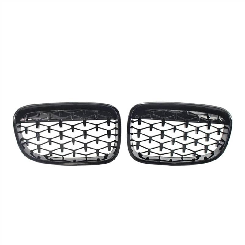 VAAKLM Auto Front Kühlergrill Kompatibel Mit 1er F20 M140i 118d F21 2012 2013 2014 Front Diamonds Style Grille Zubehör Front Kühlergrills Ersetzen(Diamonds-Black) von VAAKLM