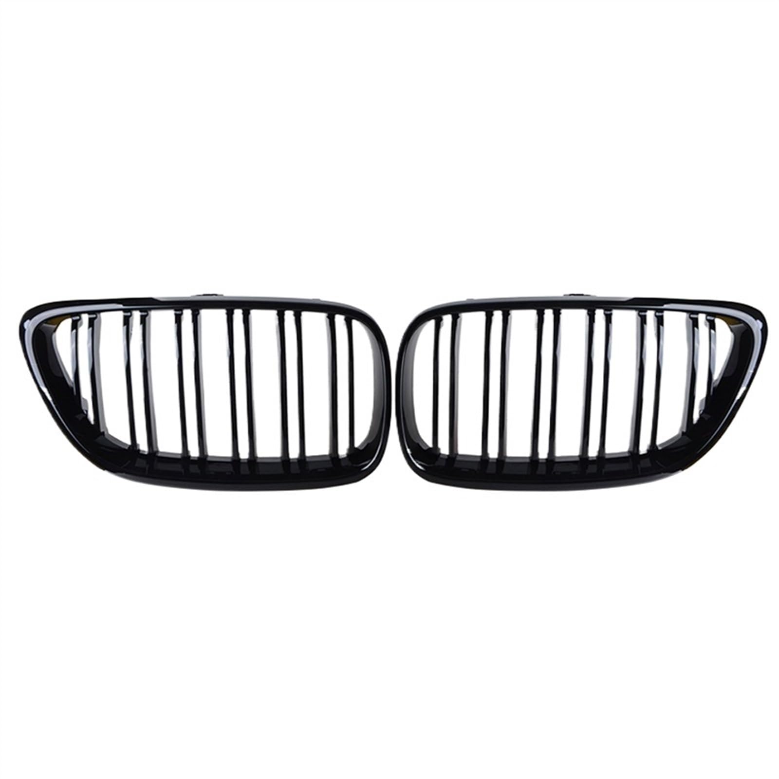 VAAKLM Auto Front Kühlergrill Kompatibel Mit 2er F22 F23 F87 M2 2014 2015 2016 2017 2018 Frontstoßstange Nierengrill Schwarz Performance Style Grill Auto-Tuning(Glossy Black Dual) von VAAKLM