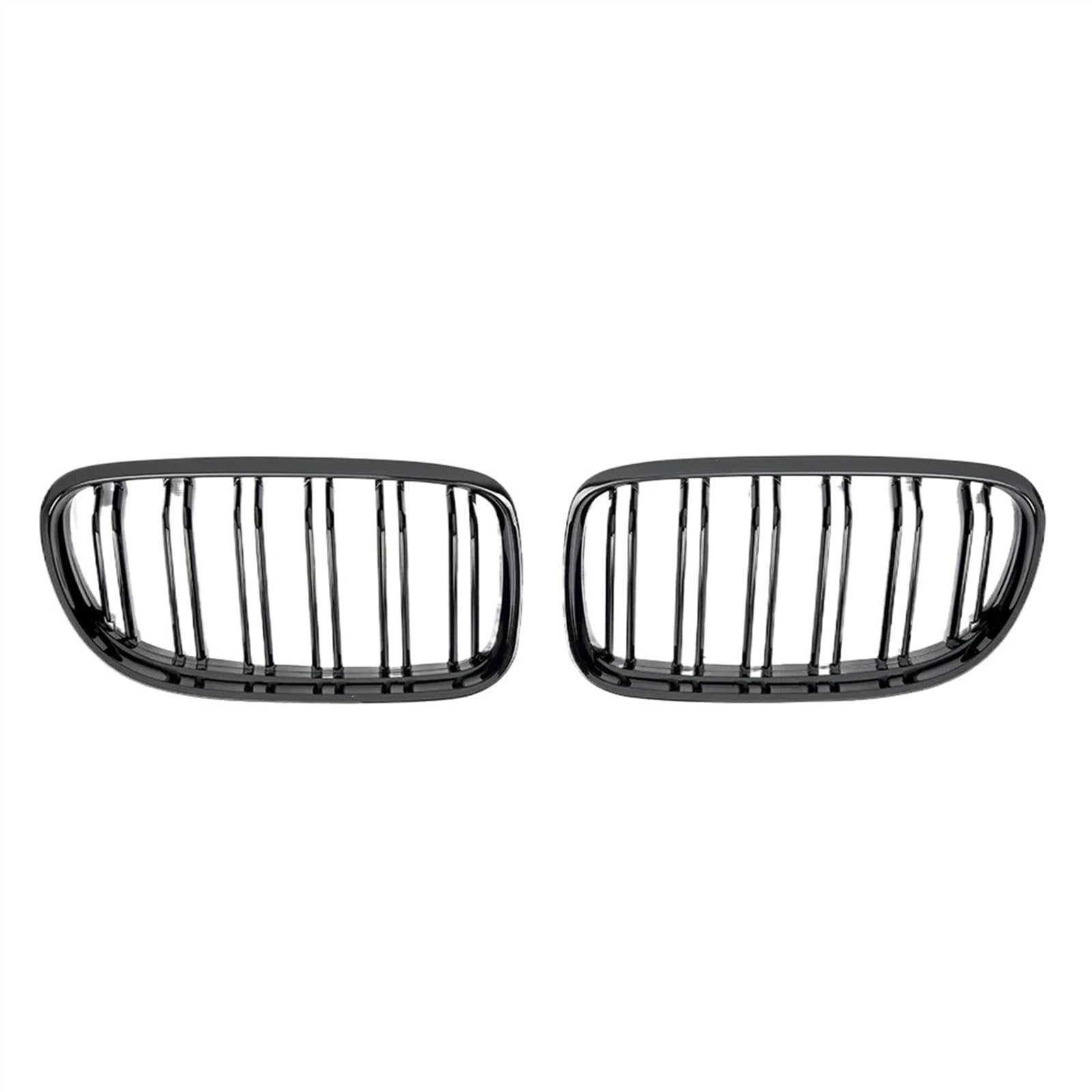 VAAKLM Auto Front Kühlergrill Kompatibel Mit 3er E90 E91 2009 2010 2011 2012 Auto-Stoßstangengitter Fronteinlassgitter Einzellinien-Stil Doppellamellengitter Ersatz(Glossy Black,Double) von VAAKLM