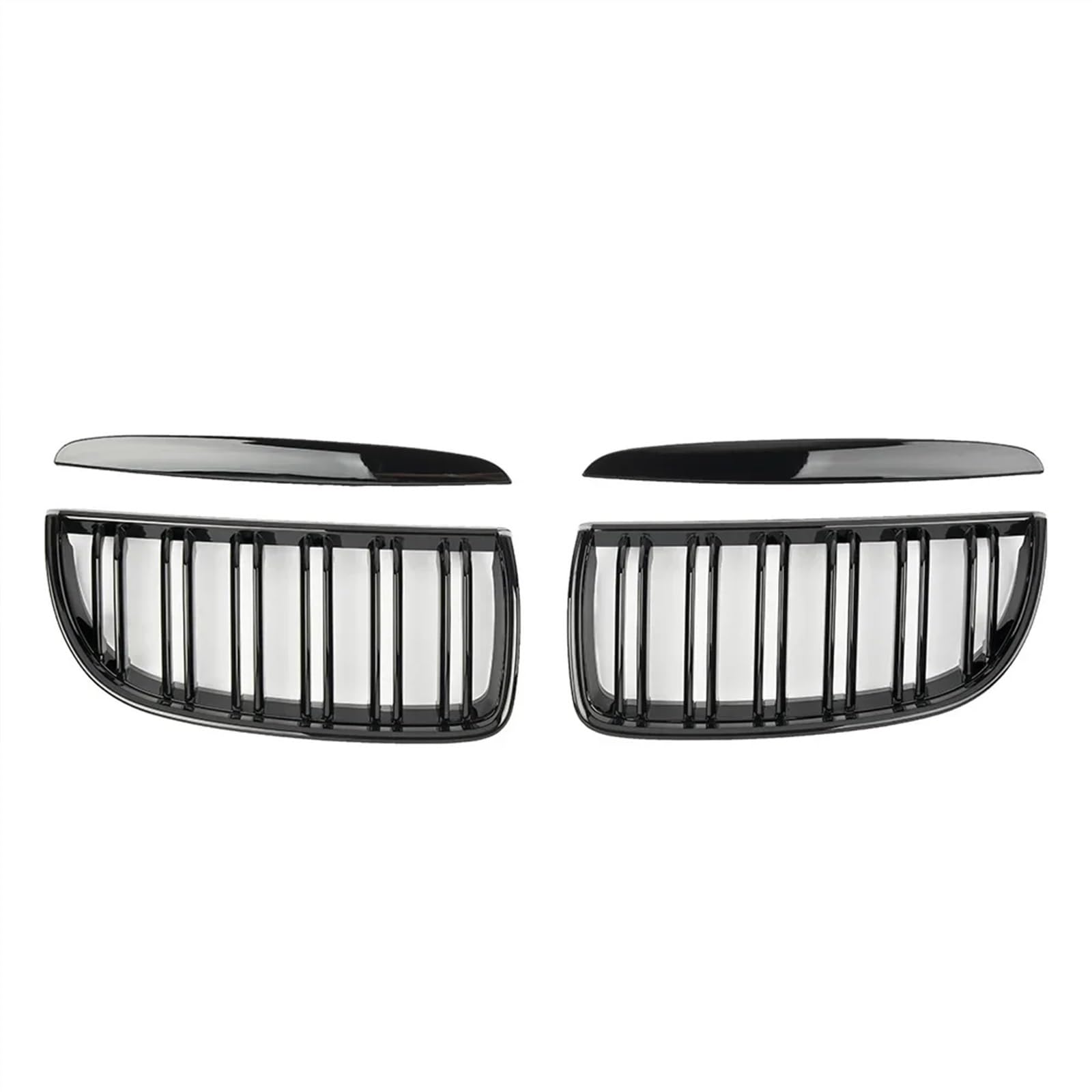 VAAKLM Auto Front Kühlergrill Kompatibel Mit 3er E90 E91 323I 328I 335I 330I 325I 2005 2006 2007 2008 Autofront-Nierengrill Autofront-Kühlerstoßstangengrill(Glossy Black) von VAAKLM