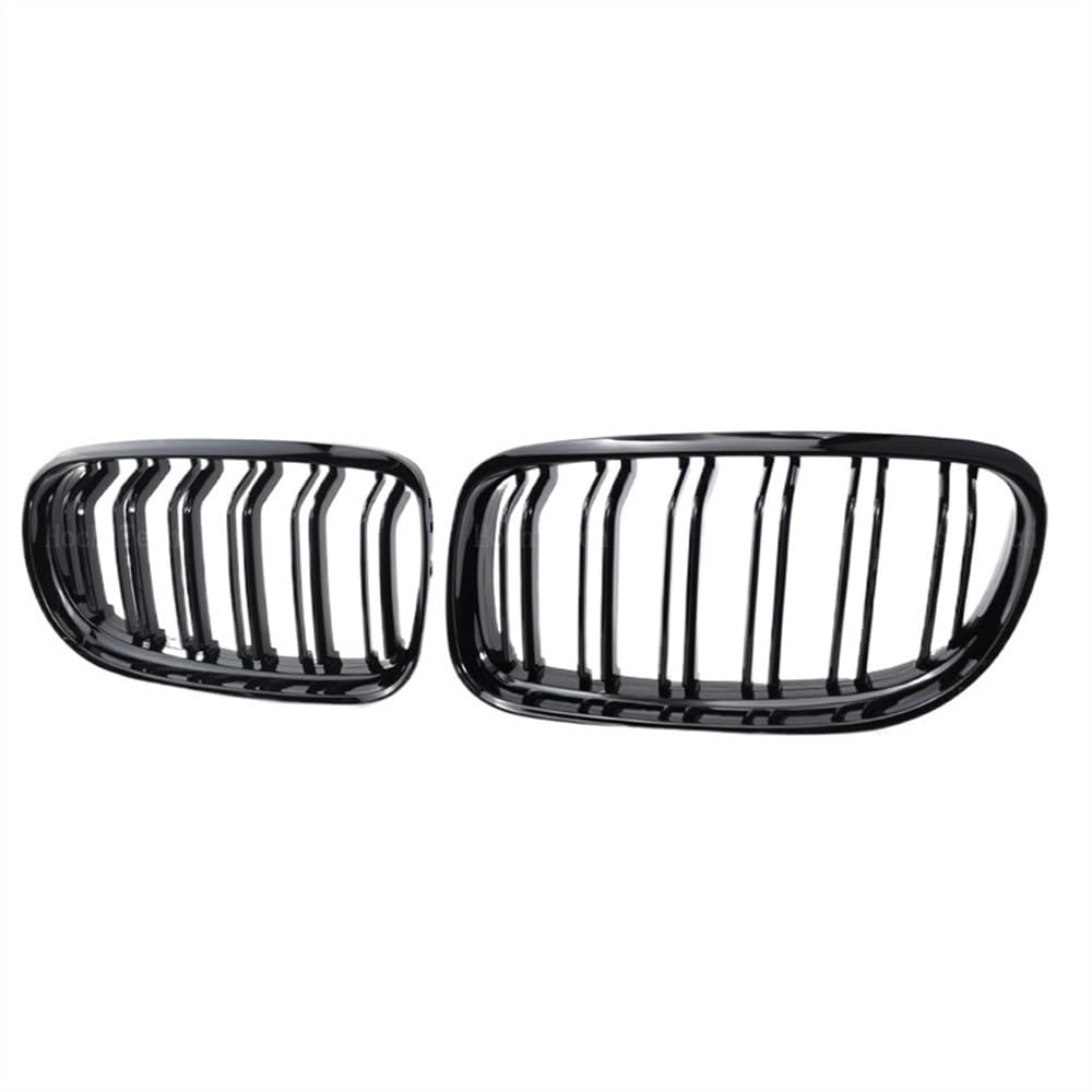 VAAKLM Auto Front Kühlergrill Kompatibel Mit 3er E90 E91 LCI 2009 2010 2011 2012 Auto-Frontstoßstangengrill Auto-Doppellamellen-Frontnierengrill Ersatz von VAAKLM