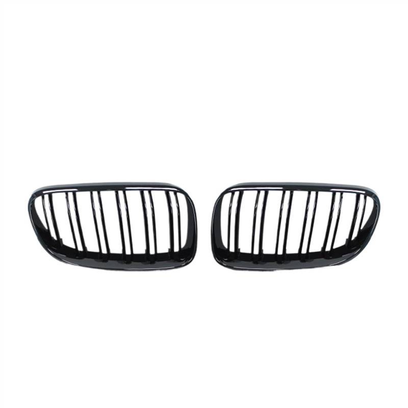 VAAKLM Auto Front Kühlergrill Kompatibel Mit 3er E92 E93 328I 335I 2010 2011 2012 2013 Frontniere Doppellamellengrill Stoßfängergitter Fronteinlassgitter(Double Line Black) von VAAKLM