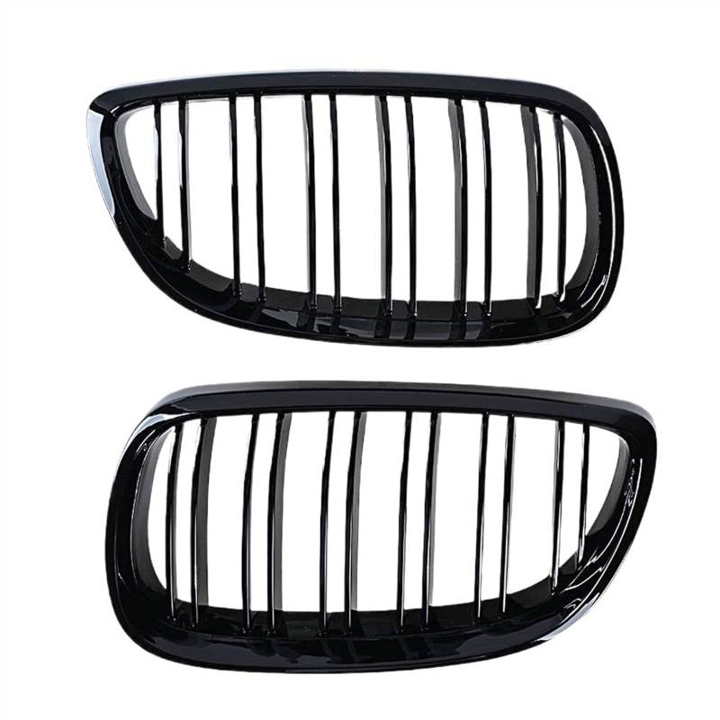 VAAKLM Auto Front Kühlergrill Kompatibel Mit 3er E92 E93 M3 2006 2007 2008 2009 Frontstoßstangen-Nierengrill Dual Line Grille Car Styling Grilles Ersatzteil von VAAKLM