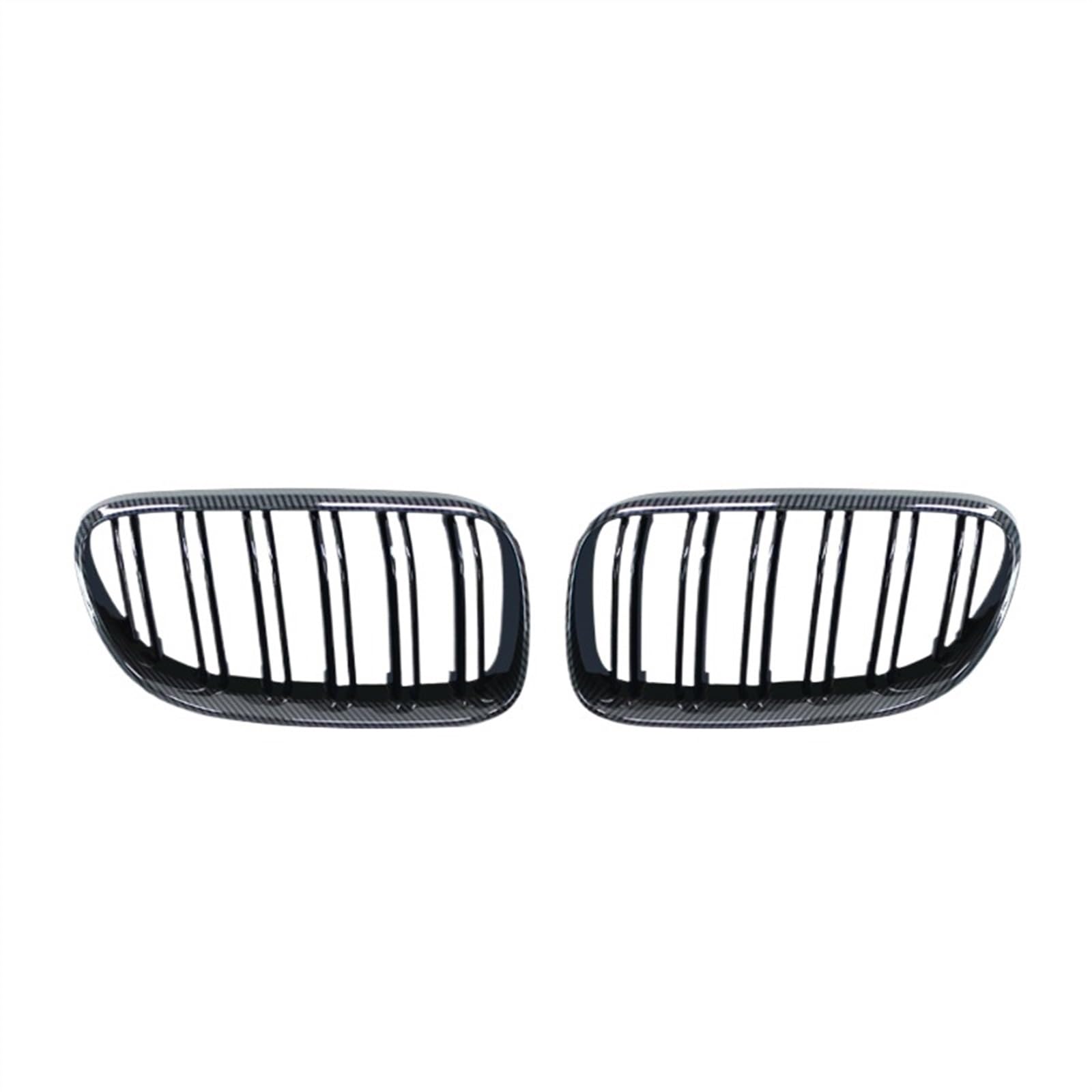 VAAKLM Auto Front Kühlergrill Kompatibel Mit 3er E92 E93 M3 2010 2011 2012 2013 Auto-Frontstoßstange Nierengrill Haubengitter Doppellinien-Frontkühlergrill(Double Line Carbon) von VAAKLM