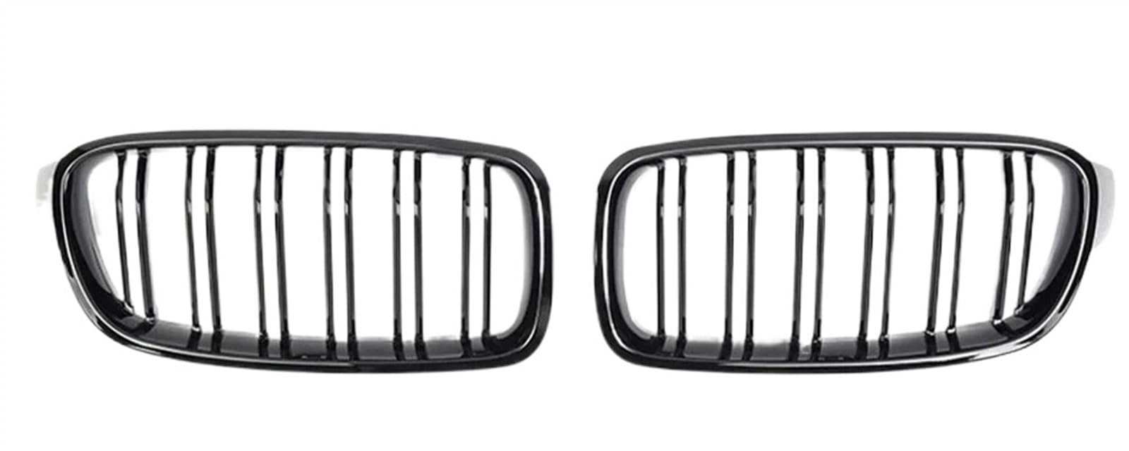 VAAKLM Auto Front Kühlergrill Kompatibel Mit 3er F30 F31 F35 2012 2013 2014 2015 2016 2017 2018 2019 320i 325i Frontstoßstange Nierengrill Kühlergrillabdeckung(Glossy Black) von VAAKLM