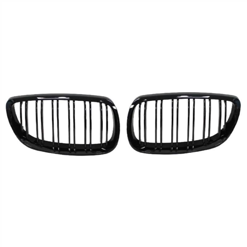 VAAKLM Auto Front Kühlergrill Kompatibel Mit 3er M3 E92 E93 2008 2009 2010 2011 2012 2013 Doppelsteg-Nierengrill, Car-Styling, Renngitter, Ersatzteil(Gloss Black) von VAAKLM