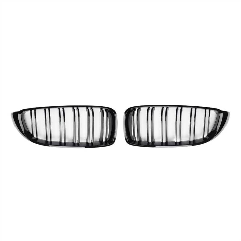 VAAKLM Auto Front Kühlergrill Kompatibel Mit 4er F32 F33 F36 Für M-Serie F80 F82 2013 2014 2015 2016 2017 2018 2019 2020 Leuchtend Schwarze Frontnierengrilllamelle von VAAKLM