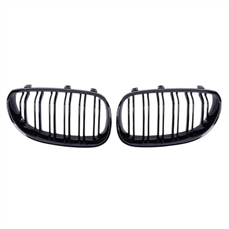 VAAKLM Auto Front Kühlergrill Kompatibel Mit 5 Series E60 E61 Für M5 520i 545i 550i 535i 2003 2004 2005 2006 2007 2008 2009 2010 Auto Frontstoßstange Nierengrill(Gloss Black) von VAAKLM