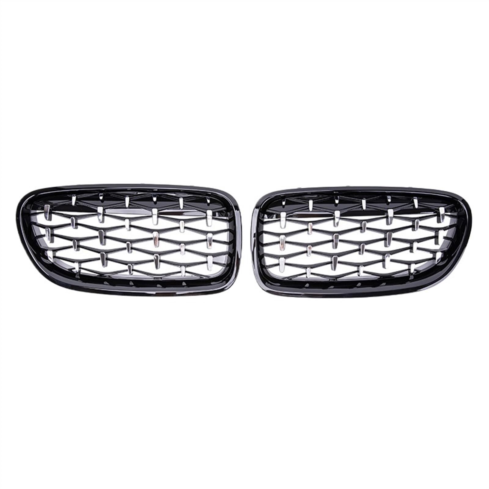 VAAKLM Auto Front Kühlergrill Kompatibel Mit 5 Series F10 F11 F18 520 523 525 530i Für M5 2010 2011 2012 2013 2014 2015 2016 2017 Auto Front Nieren Stoßstange Gitter(Black and Silver) von VAAKLM