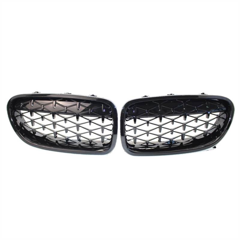 VAAKLM Auto Front Kühlergrill Kompatibel Mit 5er F10 F11 520i 523i 525i 530i 535i 2010 2011 2012 2013 2014 Auto Front Sportgrill Nierengitter Diamantgrill(Fullblack) von VAAKLM