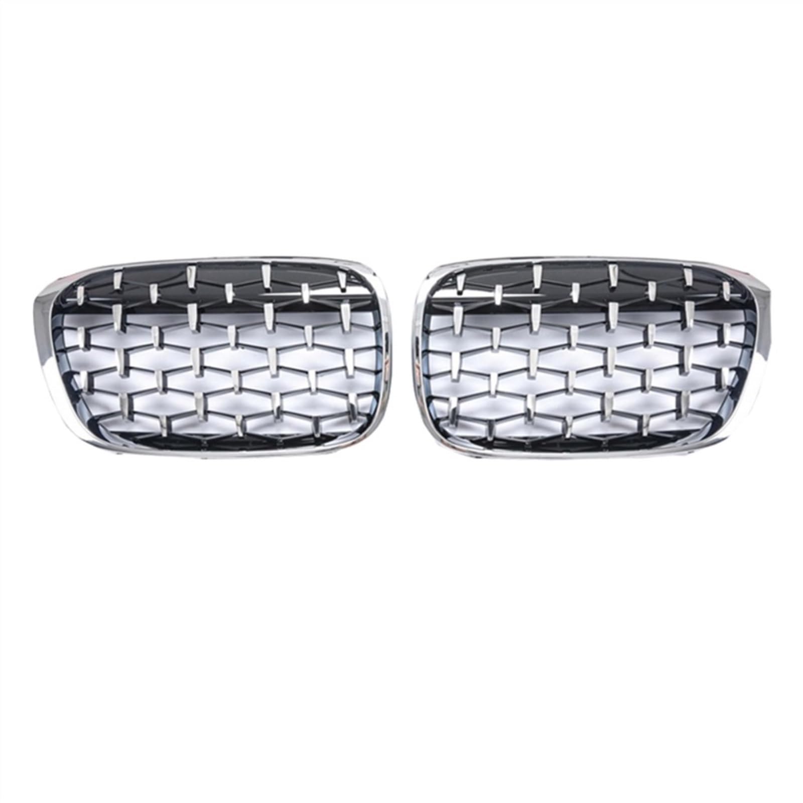 VAAKLM Auto Front Kühlergrill Kompatibel Mit 7er G11 G12 730li 740li 2016 2017 2018 2019 Für 740Le 745Le 750Li 2015-2020 Diamant Auto Frontstoßstange Nierengrill(Silver) von VAAKLM