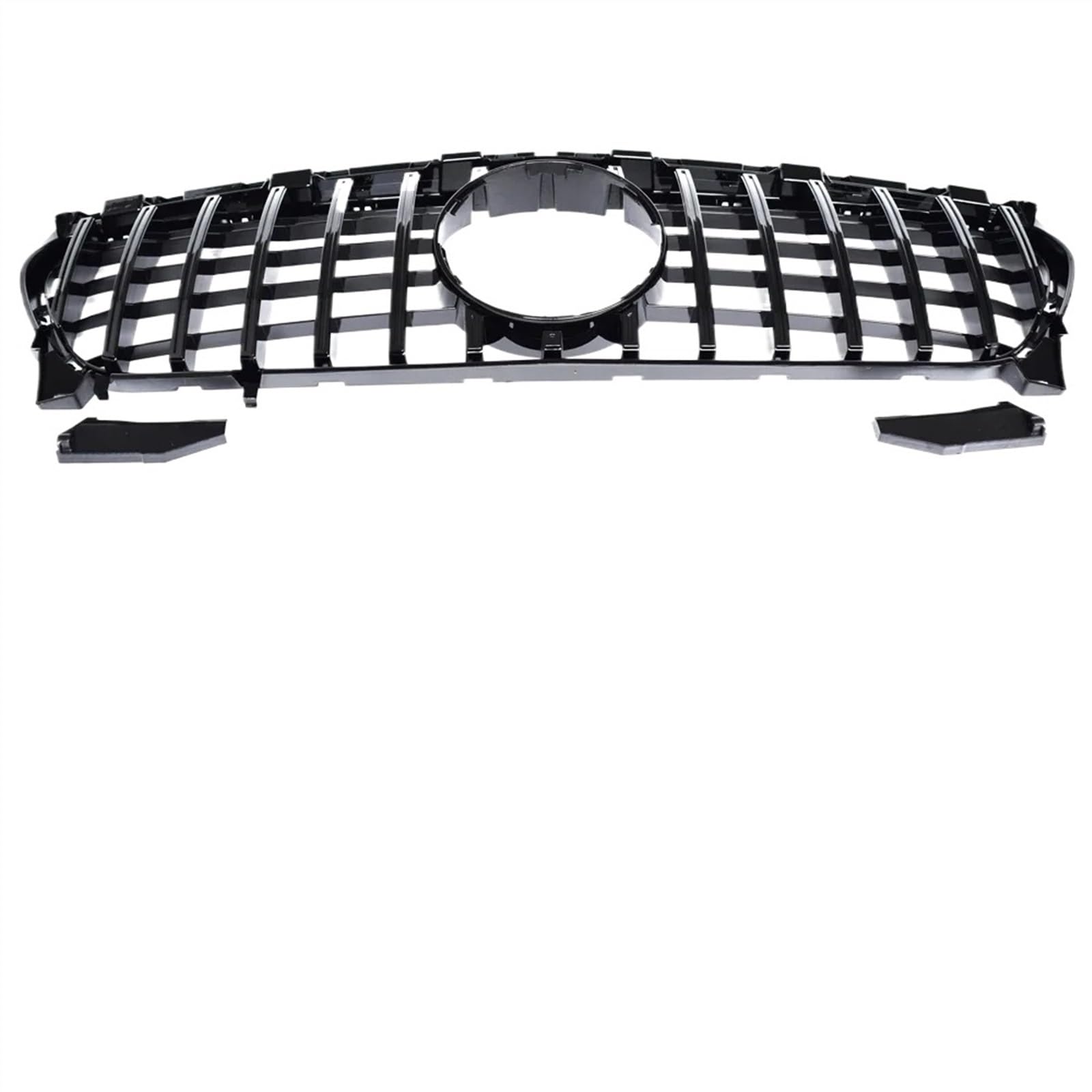 VAAKLM Auto Front Kühlergrill Kompatibel Mit Benz Für CLA Klasse X117 C117 CLA250 CLA200 2013 2014 2015 2016 2017 2018 2019 2020 2021 2022 2023 2024 Auto Front Haube Kühlergrill(Black,2013-2019) von VAAKLM