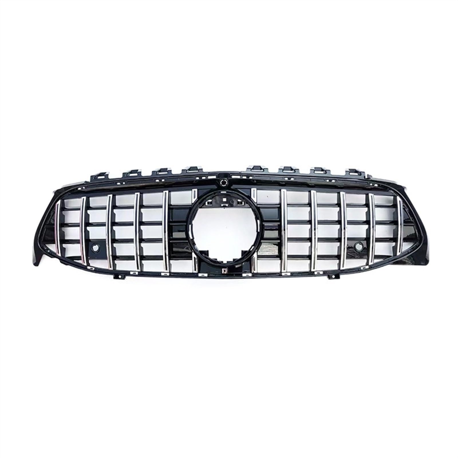 VAAKLM Auto Front Kühlergrill Kompatibel Mit Benz Für CLA Klasse X117 C117 CLA250 CLA200 2013 2014 2015 2016 2017 2018 2019 2020 2021 2022 2023 2024 Auto Front Haube Kühlergrill(Silver,2020-2024) von VAAKLM