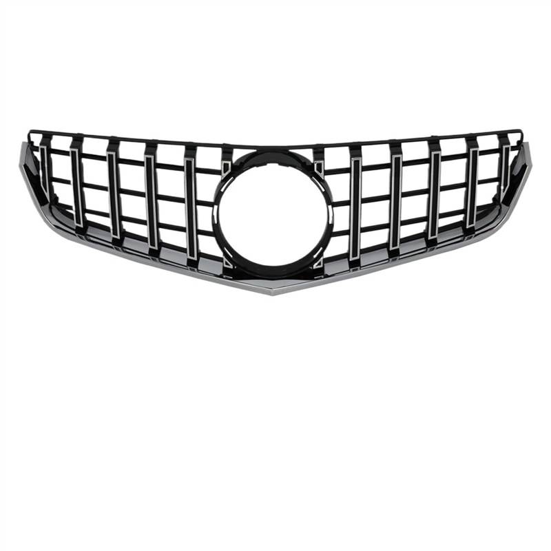 VAAKLM Auto Front Kühlergrill Kompatibel Mit Benz Für E-Klasse W207 E200 E250 E350 E550 2010 2011 2012 2013. Auto-Frontstoßstangengitter, Einlassgitter, Vorderer Kühlergrill(Chrome Silver) von VAAKLM