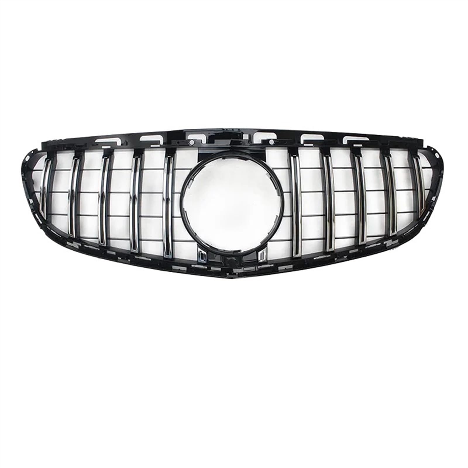 VAAKLM Auto Front Kühlergrill Kompatibel Mit Benz Für E-Klasse W212 E200 E260 E300 E350 E4000 2009 2010 2011 2012 2013 2014 2015 Auto-Frontstoßstangen-Obergrill-Karosseriesatz(Silver,2013-2015) von VAAKLM