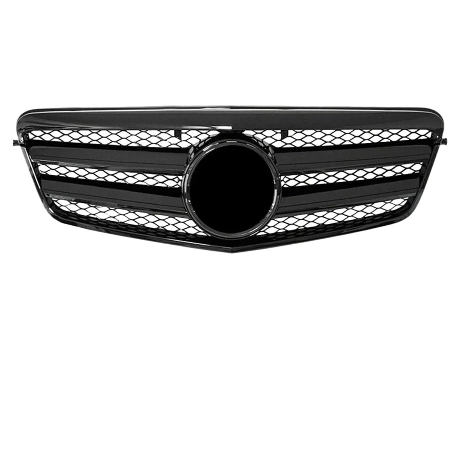 VAAKLM Auto Front Kühlergrill Kompatibel Mit Benz Für E-Klasse W212 E250 E300 E350 E500 2010 2011 2012 2013 Rennsport-Frontgrill Auto-Frontstoßstangen-Kühlergrill Ersatz(Glossy Black,B) von VAAKLM