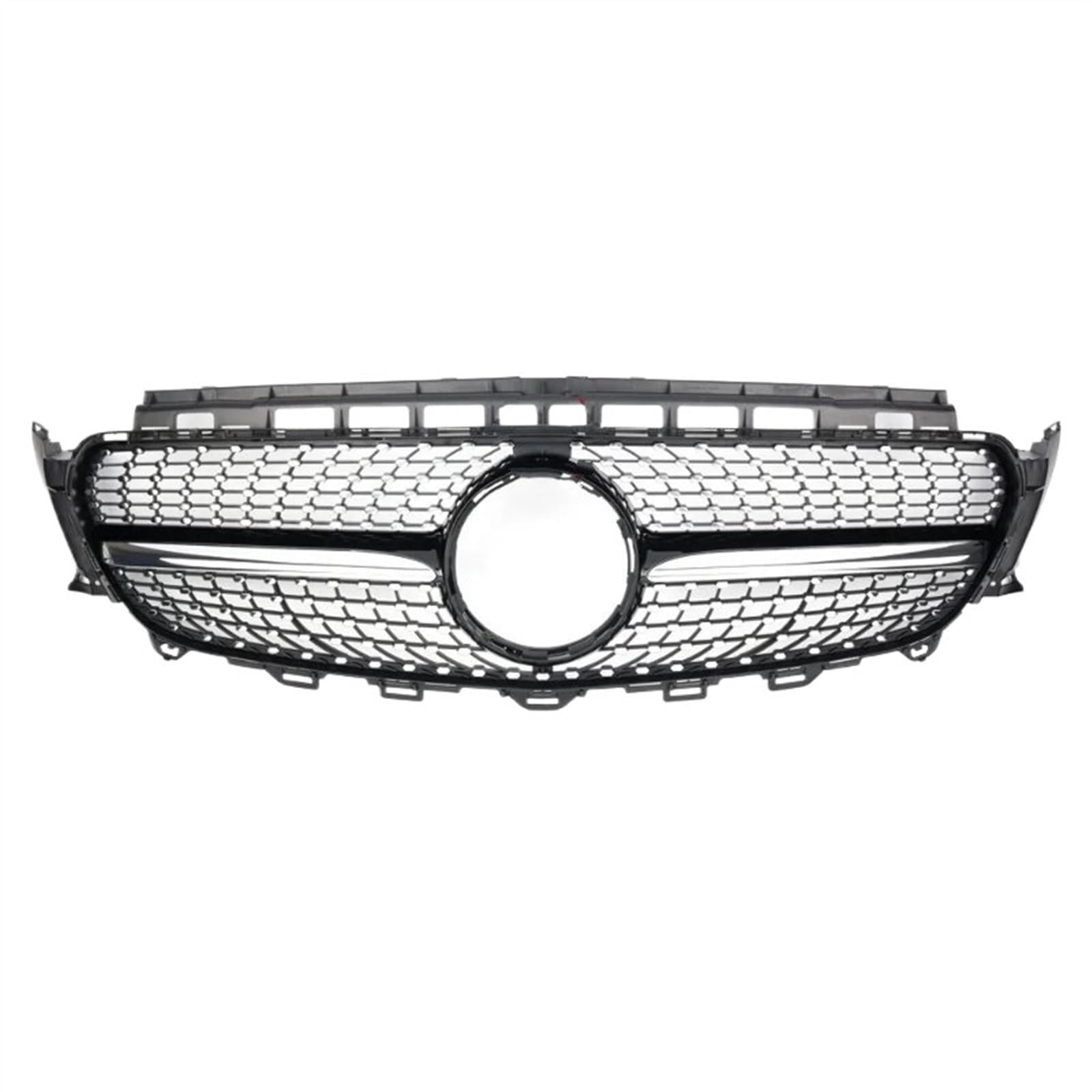 VAAKLM Auto Front Kühlergrill Kompatibel Mit Benz Für E-Klasse W213 C238 E180 E200 E220 E300 E350 E400 E450 2016 2017 2018 2019 Auto-Frontkühlergrill Ersatz(Black) von VAAKLM