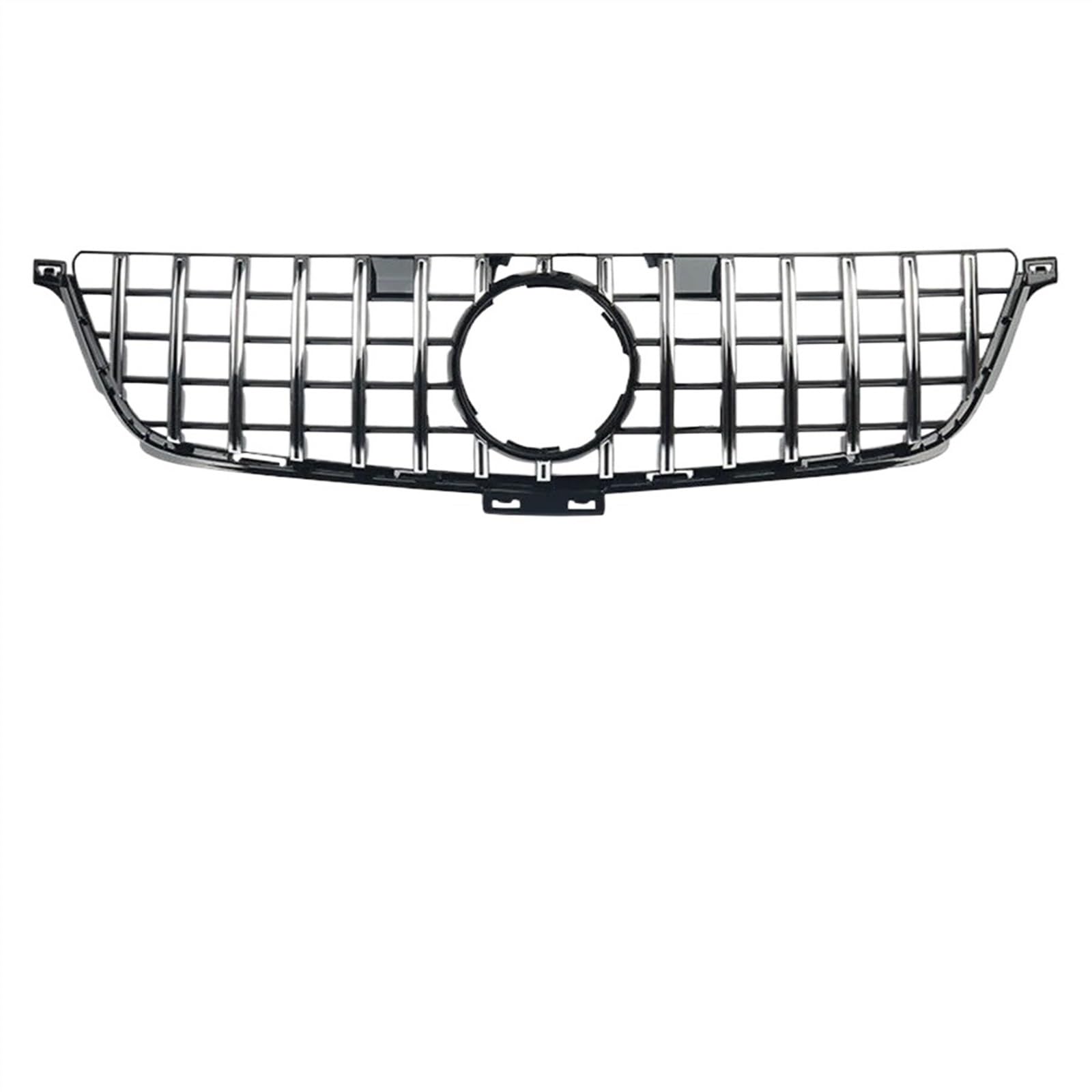 VAAKLM Auto Front Kühlergrill Kompatibel Mit Benz Für ML-Klasse W166 ML350 ML550 2012 2013 2014 2015 Stoßstangengitter Fronteinlassgitter Auto-Frontgrill Auto-Frontkühlergrill(Silver,GT) von VAAKLM