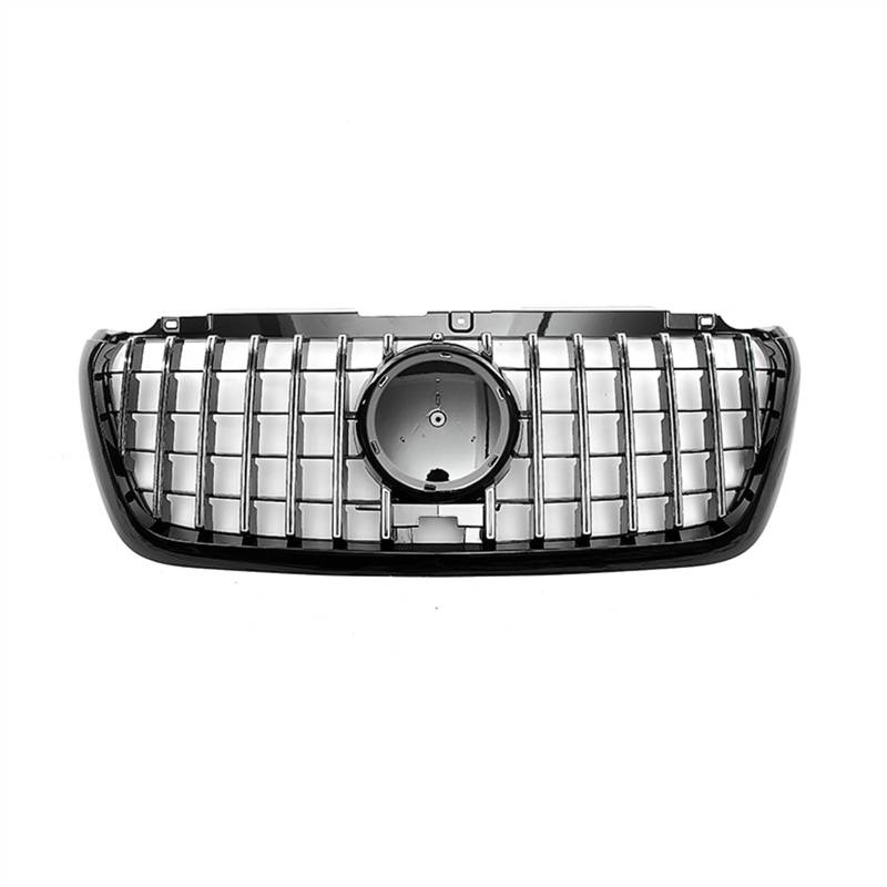 VAAKLM Auto Front Kühlergrill Kompatibel Mit Benz Für Sprinter W907 2018 2019 2020 2021 2022 2023 Frontstoßstangengrill Haubengrill Frontkühlergrill Zubehör Ersatz(Silver) von VAAKLM