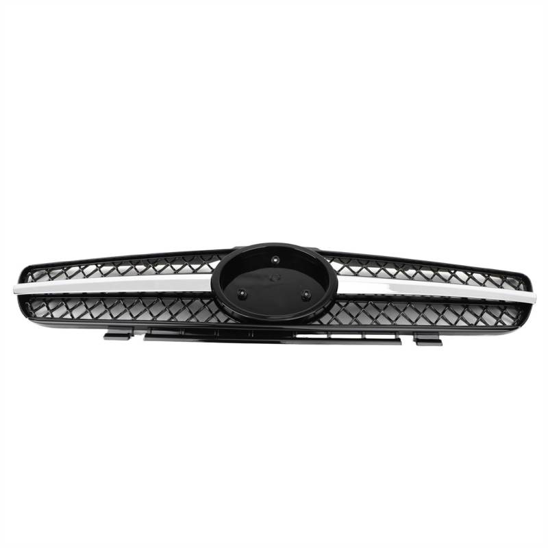 VAAKLM Auto Front Kühlergrill Kompatibel Mit Benz R230 SL500 SL600 2003 2004 2005 2006 1 Fin Star Für AMG Auto-Frontgrill Frontstoßstangengrill Frontkühlergrill von VAAKLM